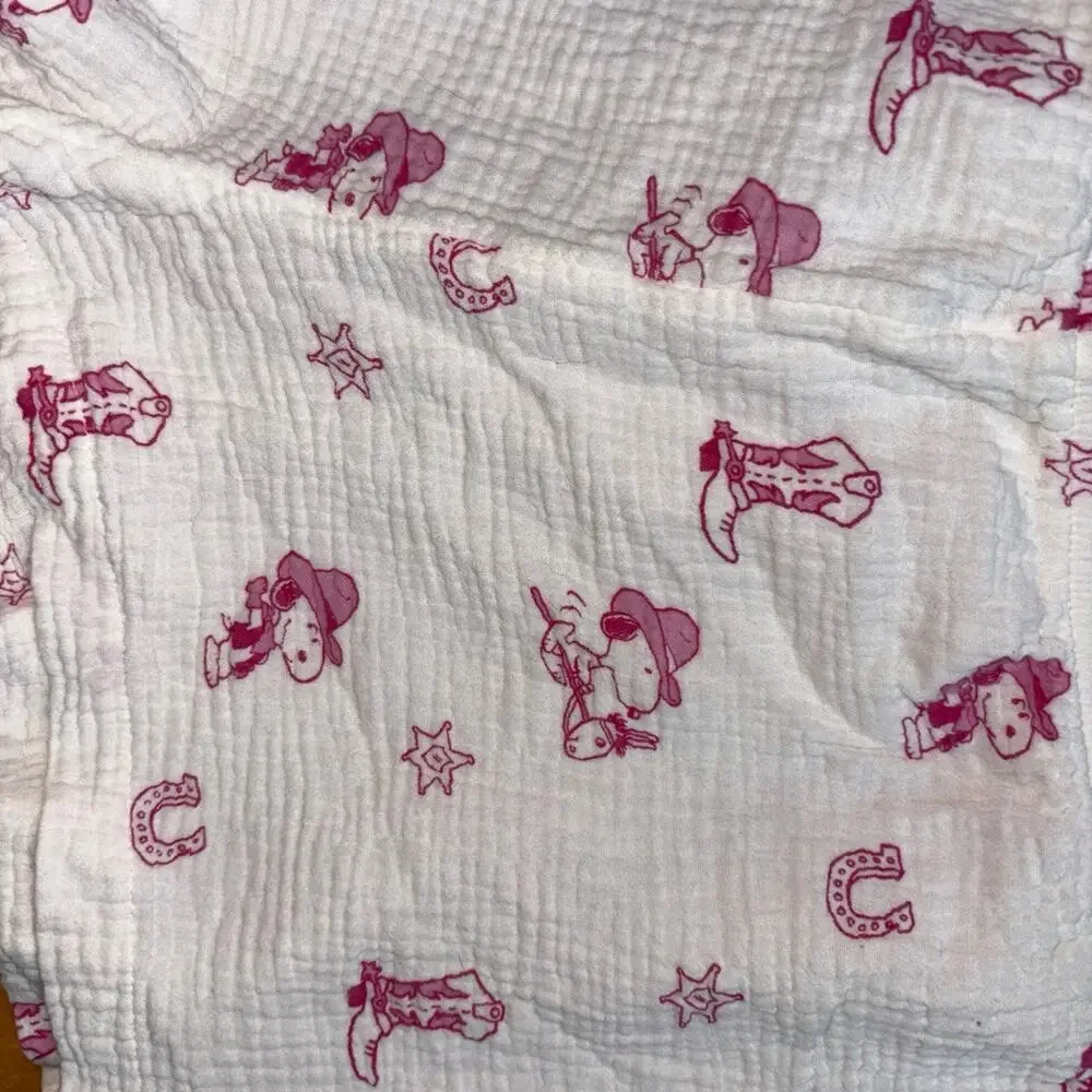 American Eagle AE Lounge Snoopy Cowboy Lounge Shorts Size Large NWOT
